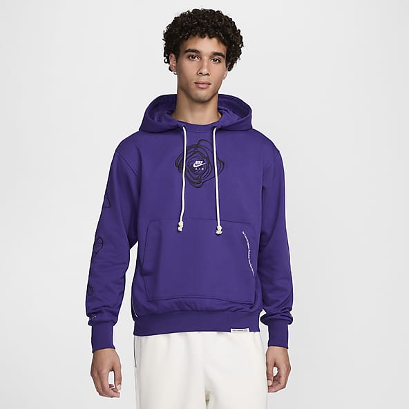 Purple Staying Dry Hoodies Pullovers. Nike